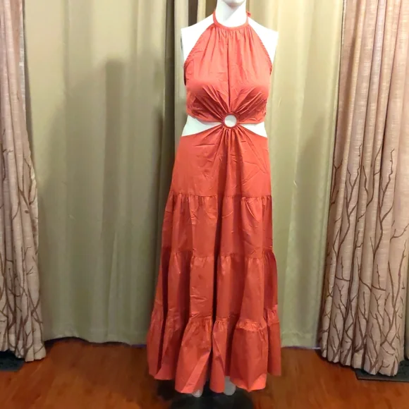 Gabrielle Union | Dresses | Nwt Keyhole Cutout Tiered Maxi Dress By Gabrielle Uniondark Pink Size 3 Plus | Poshmark Gabrielle Union | Dresses | Nwt Keyhole Cutout Tiered Maxi Dress By Gabrielle Uniondark Pink Size 3 Plus | Poshmark